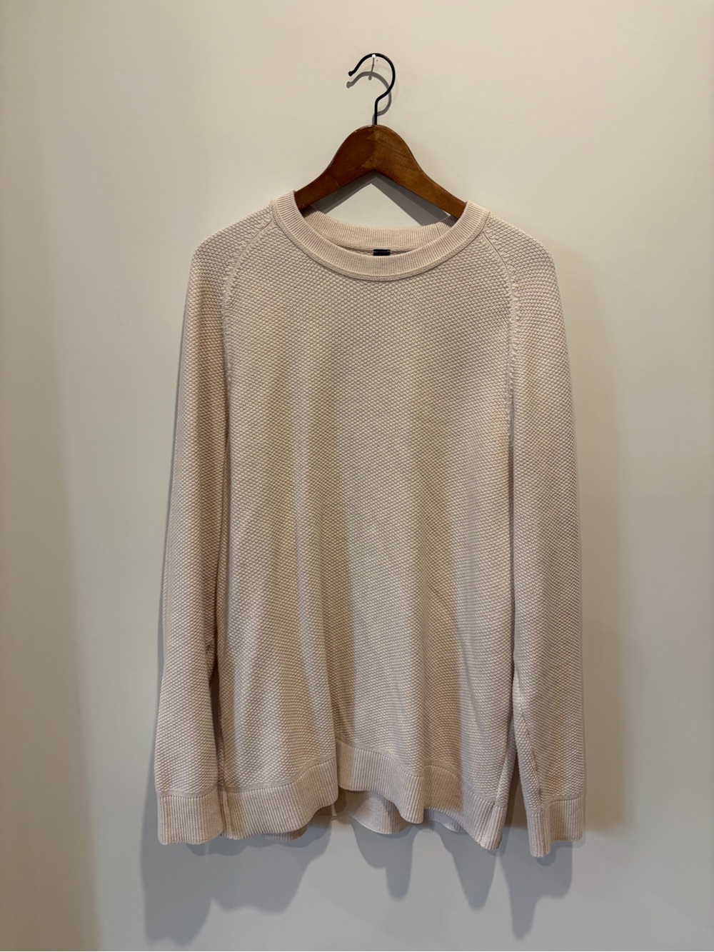 lululemon athletica Men's Light Cream Crewneck Sweater